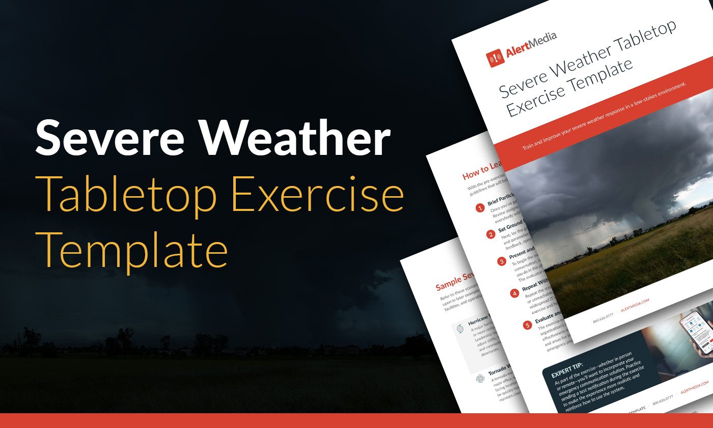 Severe Weather Tabletop Exercise Template