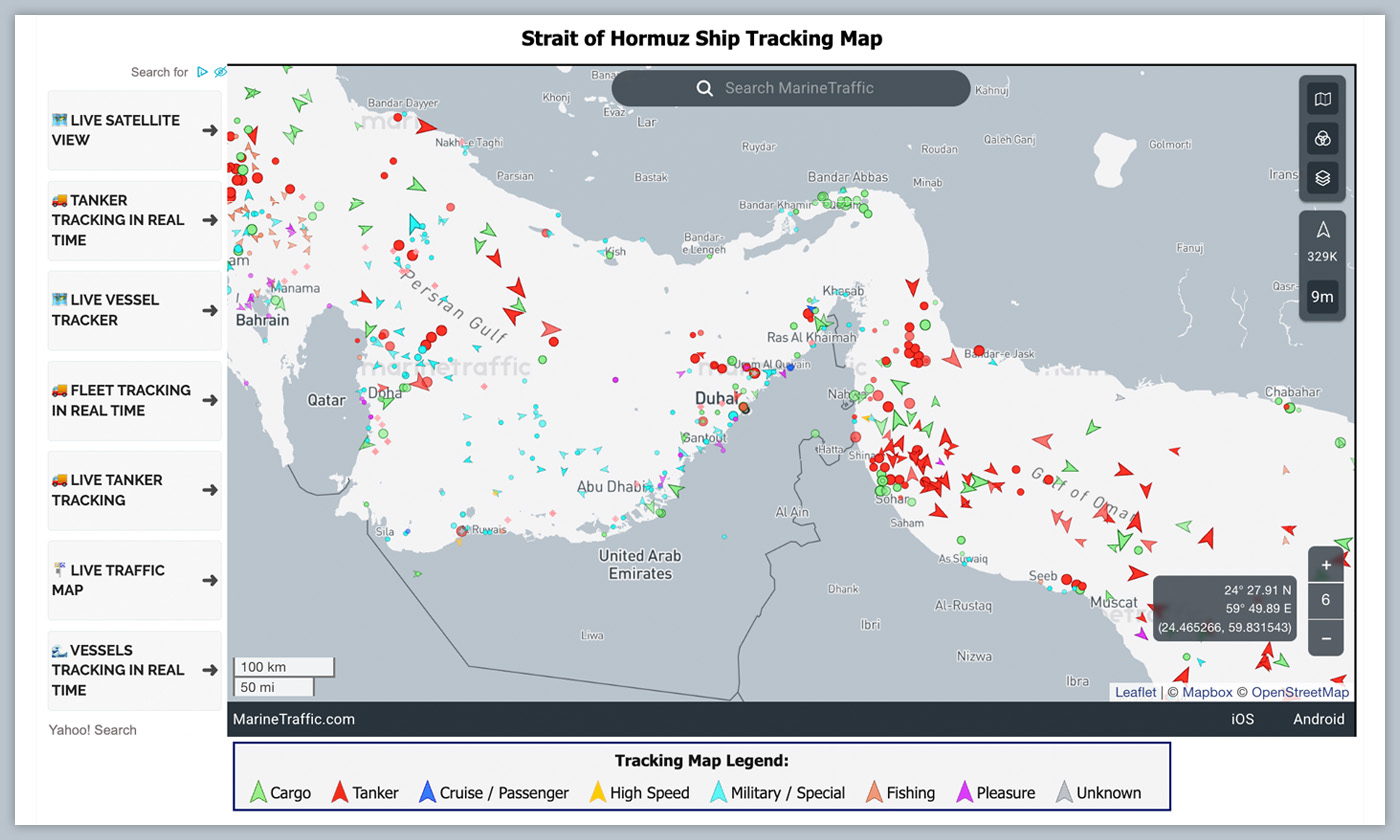 Strait of Hormuz Map